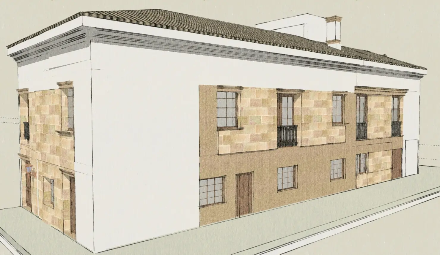 Proyecto de reforma y ampliación de 1 vivienda unifamiliar adosada y garaje en la avenida de la libertad de bonete